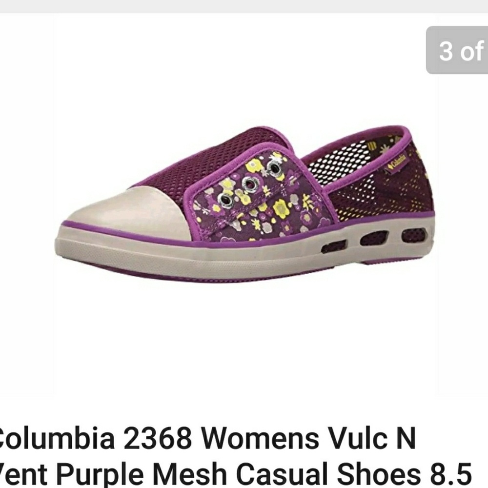 NIB ๐ COLUMBIA purple casual shoes sneaker 8 - Picture 3 of 3